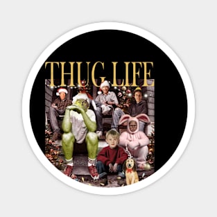 Cartoon Christmas Thug Life, Movie Character, Thug Life Xmas, Thug Life Merry Christmas, Vintage Movie Thug Life Magnet